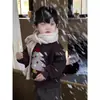 Sudadera Infantil 2025 Niñas Nuevo Estilo Niño Bebé Invierno Terciopelo Engrosado Pulóver Árbol de Navidad Traje Engrosado