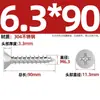Tornillos Autorroscantes Avellanados Gb846 Acero Inoxidable 304 Cabeza Plana Phillips Tornillos para Madera Extendidos M2.9M3.5M4.2M5.5