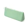 Estuche de Silicona para Lápices Bolsa de Almacenamiento para Lápices Bolsa de Almacenamiento Multifuncional Bolsa de Cosméticos con Cremallera Triángulo Estético Bolígrafo Casual