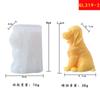 Molde de Silicona con Forma de Perro Lindo de Dibujos Animados para Velas de Aromaterapia DIY, Yeso, Decoración del Hogar, Molde Hecho a Mano