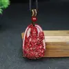 Colgante de Buda Nacimiento de los Doce Signos del Zodíaco con Sello Dorado de Arena de Cristal de Alto Contenido, Colgante de las Ocho Deidades Guardianas de Cinabrio, Fuente de Suministro para Transmisiones en Vivo