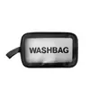 Bolso tipo bandolera coreano de gran capacidad, bolso bandolera para viaje, bolsa de aseo transparente, bolsa cosmética esmerilada impermeable, bolsa de almacenamiento para productos de cuidado de la piel