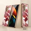 Adecuado para Samsung fold2 Diamond funda de teléfono creativa flip mármol plegable todo incluido w21 marca de moda funda protectora