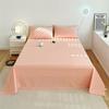 Algodón Puro 100% Algodón Color Sólido Sábana Ajustable Unidad de Una Pieza Dormitorio de Estudiantes Cama Individual/Doble 1.35m m Sábana