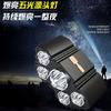 Venta Caliente 5LED Linterna Frontal de Luz Fuerte Recargable Impermeable Montada en la Cabeza Linterna para Montar Pesca al Aire Libre Linterna de Larga Duración