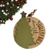 Decoração de Natal Personalizada Transfronteiriça Atividade de Contagem Regressiva de Madeira Enfeites de Árvore de Natal Presentes de Natal Artesanato em Madeira