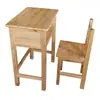 Venta Directa de Fábrica de Escritorios y Sillas de Madera Maciza Antiguos para Escuelas Primarias y Secundarias, Escritorios y Sillas de Escritura para el Hogar de Estudiantes en Formación, Escritorios y Sillas de Estudio