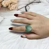 Anel de Resina em Formato de Coração Borrado com Tinta Estilo Novo Ins Transfronteiriço para Mulheres Multicor Moda Estilo Coreano Anel de Coração Joia