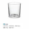 Em estoque Espessado Transparente Vidro Vela Aromaterapia Vidro Castiçal Copo Quarto Ornamentos Domésticos Castiçal Copo de Vidro