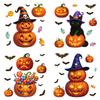 Calcomanías de Halloween Transfronterizas Calcomanías Creativas de Vidrio de Fantasma de Calabaza Decoración para Fiesta de Halloween Calcomanías Electrostáticas de Murciélago