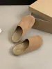 Zapatos Birkenstock de suela gruesa, mocasines cerrados para mujer, nueva ropa de exterior de verano, mocasines de otoño, mujeres embarazadas, zapatos Birkenstock feos-bonitos