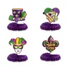 Faixa Temática de Carnaval Brasileiro Transfronteiriça Espiral Colorida Decoração de Festa Temática Vintage Suprimentos Decoração de Favo de Mel