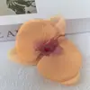 Pinza para el pelo de cabeza de orquídea mariposa simulada Tocado de flor Guirnalda de pared de flores Forma floral Flor artificial Flor artificial para manualidades Cabeza de flor Material