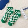 Calcetines azules Klein de primavera y verano, calcetines bajos de tubo corto, calcetines náuticos de boca poco profunda, calcetines de algodón al por mayor INS letra japonesa C marea pareja