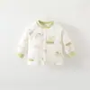 Top de algodón acolchado fino para bebé de 40 g, cárdigan de algodón puro para bebé para primavera y otoño, capa base cálida, ropa de otoño, Clase A
