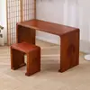 Mesa de cítara antigua de madera de paulownia quemada mesa de resonancia para cítara taburete para mesa de cítara de madera maciza mesa de cítara para estudios chinos mesa de caligrafía mesa de cítara
