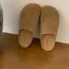 Zapatos Casuales Cómodos, Medias Zapatillas Cerradas de Suela Gruesa, Medias Zapatillas de Cuero Genuino, Mocasines, Calzado de Exterior para Otoño e Invierno, Zapatos Individuales de Suela Suave, Zapatos de Mujer