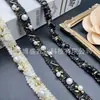 Venda Direta de Fábrica de Lantejoulas, Bordados Manuais, Tecido de Renda, Renda com Strass, Vestidos de Noiva, Acessórios para Sapatos e Chapéus, Código de Barras DIY