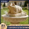 Fuente Grande Exterior Estilo Europeo de Arenisca con Estilo Artístico Clásico, Fuente de Agua Artificial de Arenisca Exclusivamente para Exportación