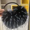 Orejeras de Imitación de Piel de Zorro Extra Grandes, Lindas Orejeras Protectoras, Orejeras de Moda, Orejeras Calientes de Piel, Orejeras Antihielo, Deportes al Aire Libre