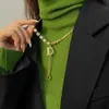Diseño de Nicho de Lujo Ligero Transfronterizo Letra D Mao Wei Yi Collar Nuevo de Moda para Mujer Sentido de Alta Gama Celebridad de Internet Accesorios de Otoño e Invierno Cadena