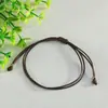 Pulseira trançada DIY de cordão de cera cross-border original, ajustável, unissex, versátil, pulseira de pulso de cordão de cera estilo luxo leve