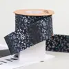 Cinta de Mezclilla con Patrón de Enredadera Láser de Colores Accesorios para el Cabello Regalo Empaque de Flores Flor para Zapatos Lazo de Cinta para Sombrero de Paja