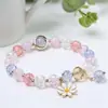 Pulsera de Flor de Lirio del Valle Súper Popular para Mujer Ins Trendy Mejor Amiga Estilo Antiguo Pulsera Dulce Estudiante Simple Versátil Joyería para Mano