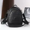 Mochila de Novo Estilo para o Dia a Dia, Compacta, Grande Capacidade, Mochila de Viagem Fashion para Mulheres, Mochila Pequena, Bolsa Multifuncional de Cor Sólida