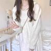 Vestido de punto Otoño e Invierno 2024 para Mujer Nueva Llegada Falda Sensación de Alta Gama Único Suéter Interior Femenino Elegante Estilo Hepburn