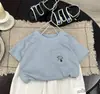 Camiseta de Manga Corta para Niños Verano Delgada Dibujos Animados Versátil para Niños Pequeños Bebé Ropa de Verano Camiseta de Verano para Niños