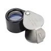 Tipo de Bolsillo 14 veces 12mm lente óptica de exportación todo metal identificación jade antiguo con estuche de cuero lupa para joyería