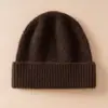 Gorro Cálido de Invierno 100% Cachemir Puro para Mujer Gorro Grueso de Lana Tejida Protección contra el Frío para Ciclismo al Aire Libre Protección para los Oídos Gorro Frío