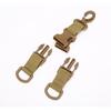 Hebilla Colgante Táctica Multifuncional Giratoria 360 grados Hebilla de Mochila Exterior de Montañismo Anillo Colgante para Riñonera en Forma de D