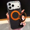 Funda de Teléfono con Soporte Giratorio Dopamina IMD de Agujero Grande Adecuada para Apple 17/18 Tendencia 18PRO Incrustada con Diamantes 13/14