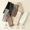 Calcetines de cachemira para otoño e invierno, calcetines largos cálidos con forro polar para invierno, protectores de pierna largos para mujer, rodilleras engrosadas, medias de piel de cordero
