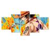 One Piece Ace Pintura Decorativa de Cinco Partes Dibujos Animados Japonés Anime Japonés Núcleo de Pintura Venta al por Mayor Arte Lienzo Inyección de Tinta
