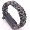 Pulseira de Paracord Faca Iniciador de Fogo Pulseira Multifuncional Acampamento Sobrevivência Aventura Pulseira de Emergência Tecida Feita à Mão