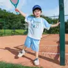 Roupa de Verão para Meninos Roupas de Verão Infantis 2026 Novo Estilo Terno Esportivo de Verão para Meninos Secagem Rápida Estiloso e na Moda