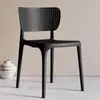 Silla de Comedor de Plástico para el Hogar Nórdico, Silla Sencilla de Ocio con Respaldo, Elegante Silla de Plástico para Escritorio y Negociación, Taburete para Exteriores