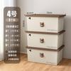 Caja de almacenamiento para el hogar, de plástico, de gran capacidad, gruesa, para guardar juguetes, ropa, armario de dormitorio, caja de dibujos animados