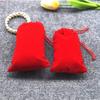 Vendas diretas da fábrica 7*9 pacote de bolso para joias bolsa brocado bolsa de flanela vermelha bolsa com cordão 7*11 bolsa de embalagem