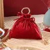 Bolsa de Veludo para Doces de Casamento, Bolsa Portátil para Casamento, Bolsa de Presente para Aniversário de Lua Cheia para Madrinha, Caixa de Doces de Casamento