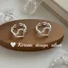 Diseño Nicho Coreano Joyería de Plata Plata Esterlina S925 Anillo de Cuerda Nicho Gama Alta Estilo Elegante Cool Exquisito