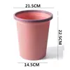 [Bote de Basura Grande Engrosado] Bote de Basura Doméstico con Anillo de Presión Creativo para Baño, Cocina, Sala de Estar, Cesto de Basura sin Tapa