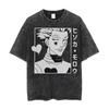 Camiseta Estonada Hunter X Hunter Masculina Estampa Anime Algodão Vintage