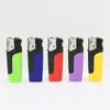 Kit de cigarro Ouqi OQ-968 isqueiro de metal para atacado isqueiro inflável chama reta vermelha isqueiro à prova de vento de apertar