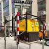 Luminária Móvel Portátil para Trabalho de Reparo Noturno em Canteiros de Obras, Luminária de Emergência LED de Alto Brilho Ajustável