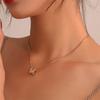 Pendientes de Moda Estilo Ins con Colgante de Letra H con Diseño Único de Nicho, Populares Pendientes de Cadena para Clavícula de Lujo para Mujeres