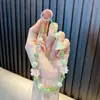 Cadena para Teléfono Móvil con Campanilla de Perlas Llavero Colgante para Funda de Teléfono Móvil de Acrílico Llavero de Cristal para Mejor Amiga Regalo Venta al por Mayor